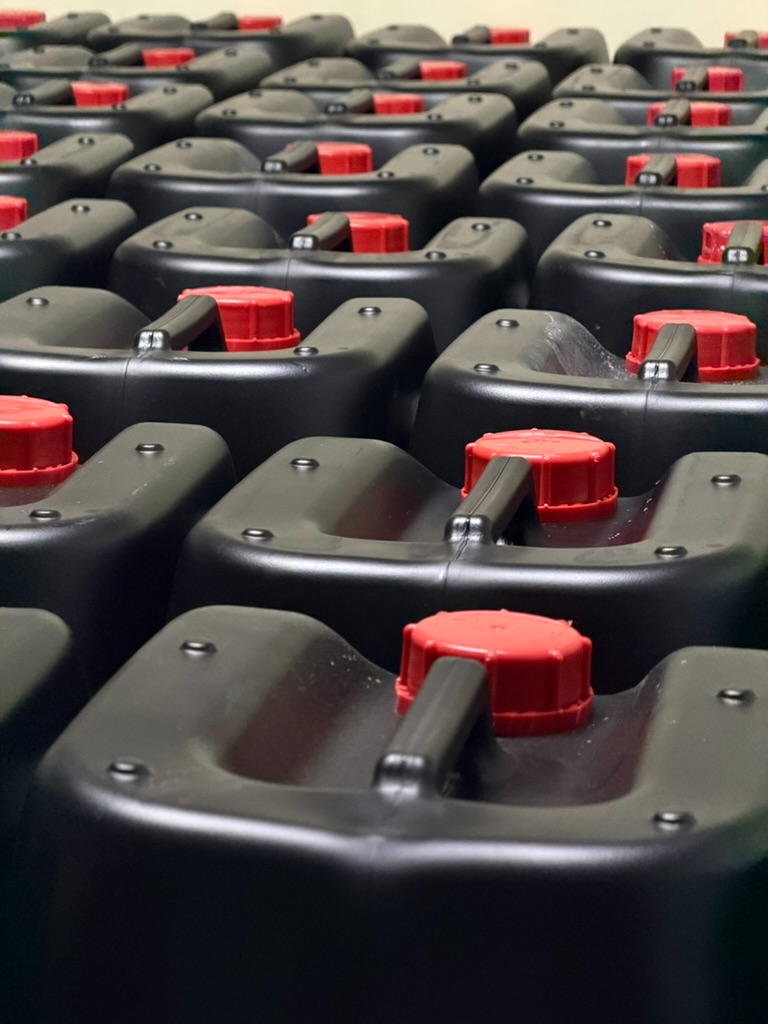 Treatment chemical containers