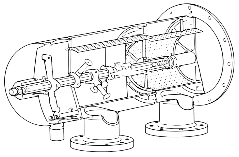 Side-stream filter cutaway